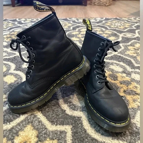 Dr. Martens Doc 1460 Boots black size 7 - Picture 7 of 10